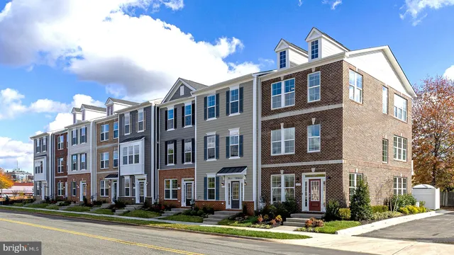 a front view of a building with yard