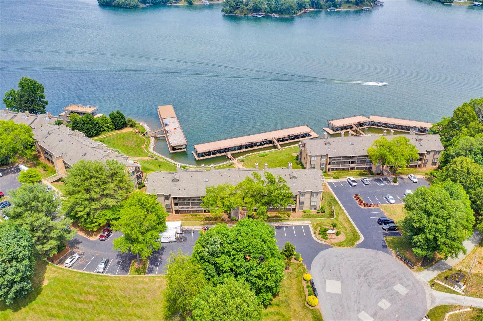 845 Gangplank Road, Unit 207 Moneta, VA 24121 - Photo 4 of 29 an aerial view of a house with a swimming pool