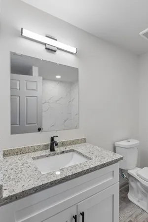 a view of a bathroom sink