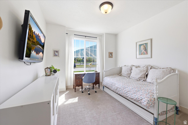 283 North 500 West Mapleton, UT 84664 - Photo 45 of 102 Front bedroom with a large window with a mountain view.