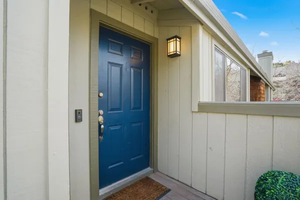 a view of front door