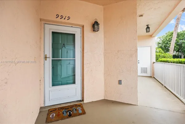 a view of a door front of a house