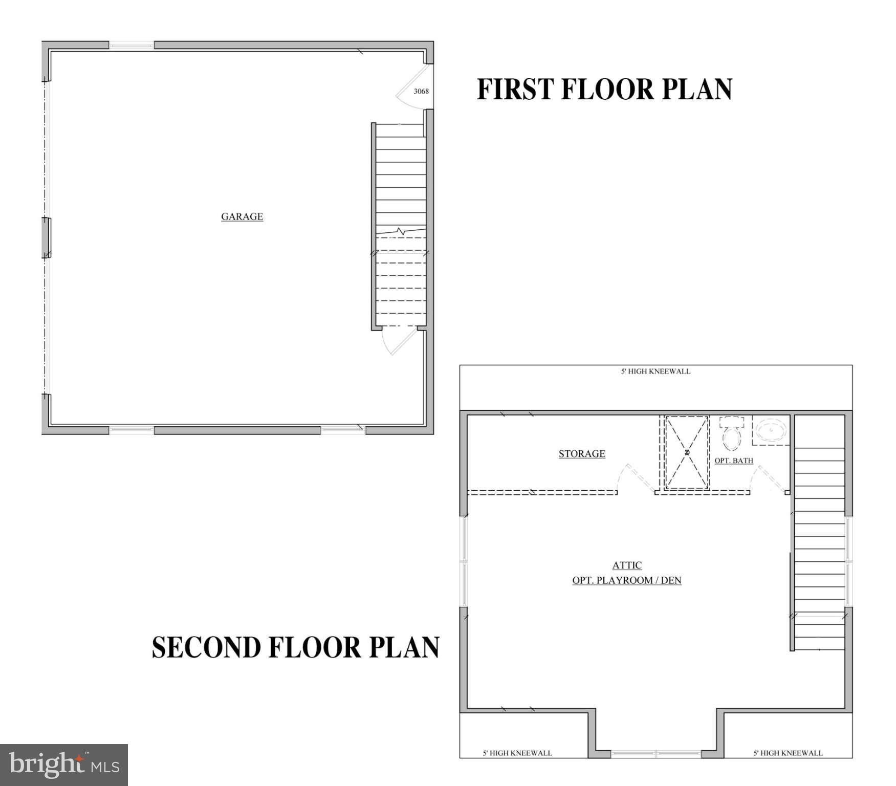 56 Johnson Road Pasadena, MD 21122 - Photo 26 of 29 View of the studio/office plan above garage