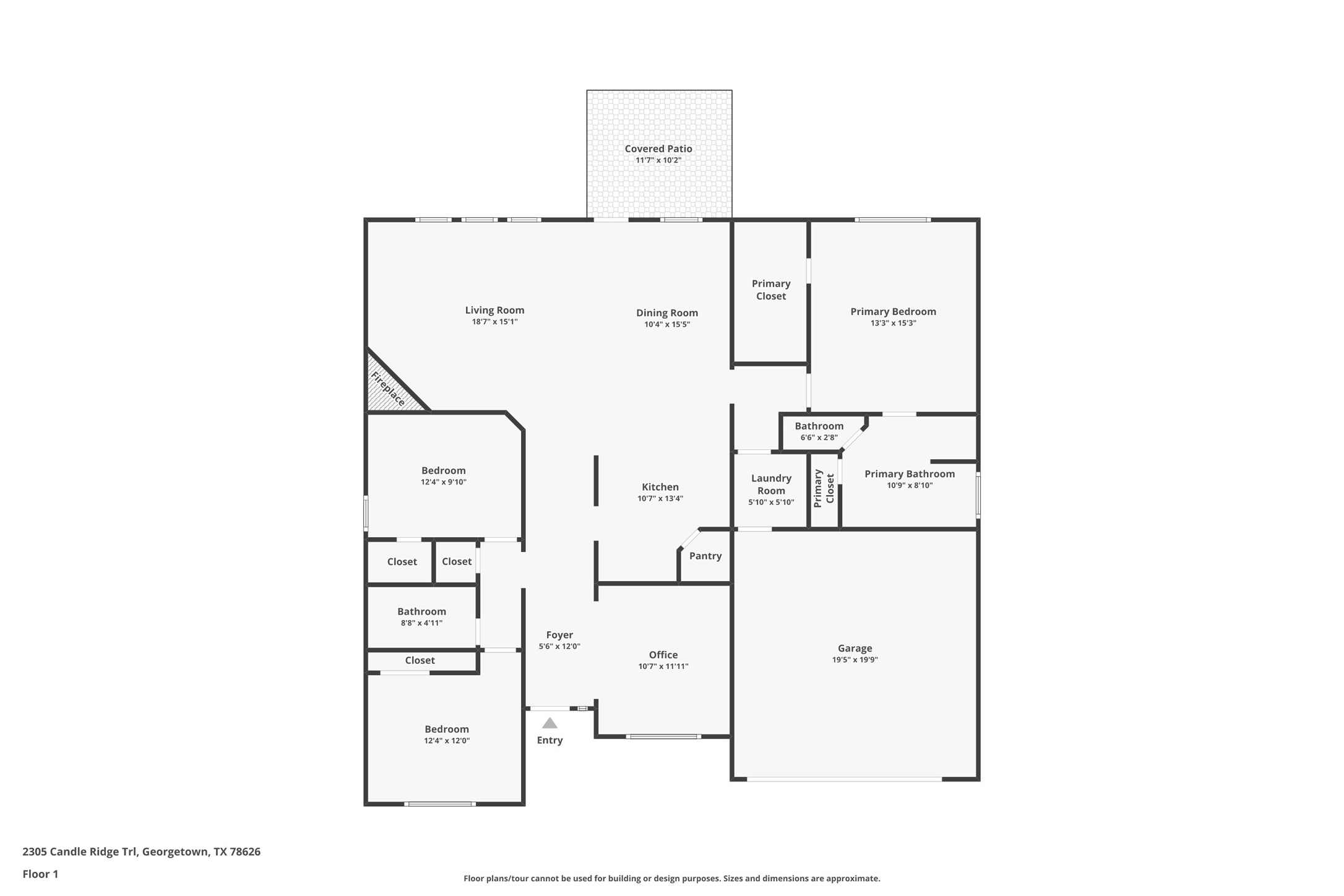 2305 Candle Ridge Trail Georgetown, TX 78626 - Photo 38 of 40 View of room layout