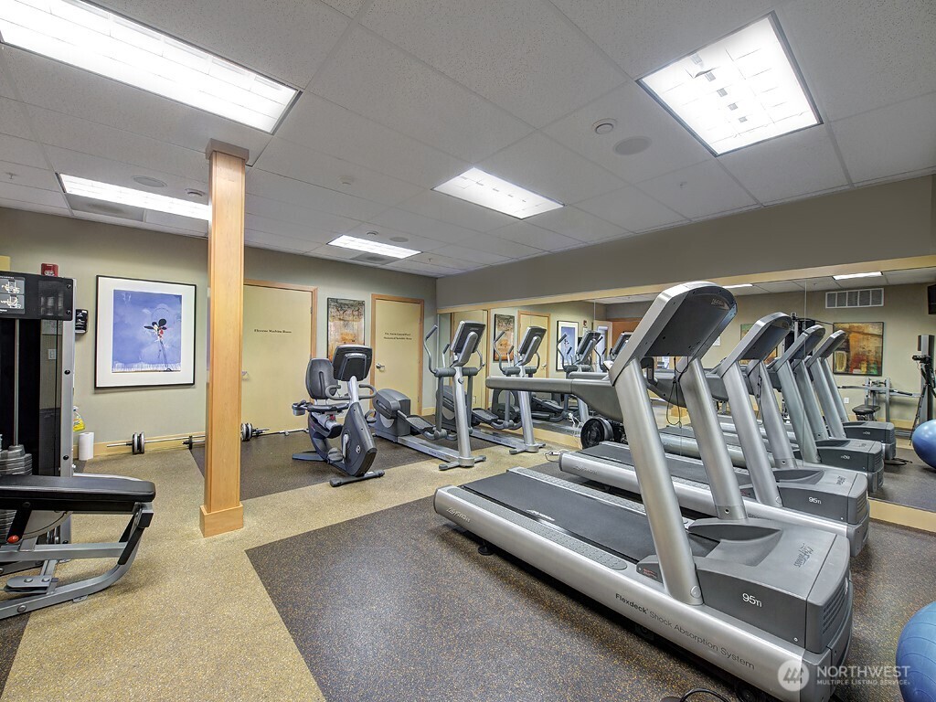 61 Pine Street, Unit 201 Edmonds, WA 98020 - Photo 26 of 34 a view of a room with gym equipment