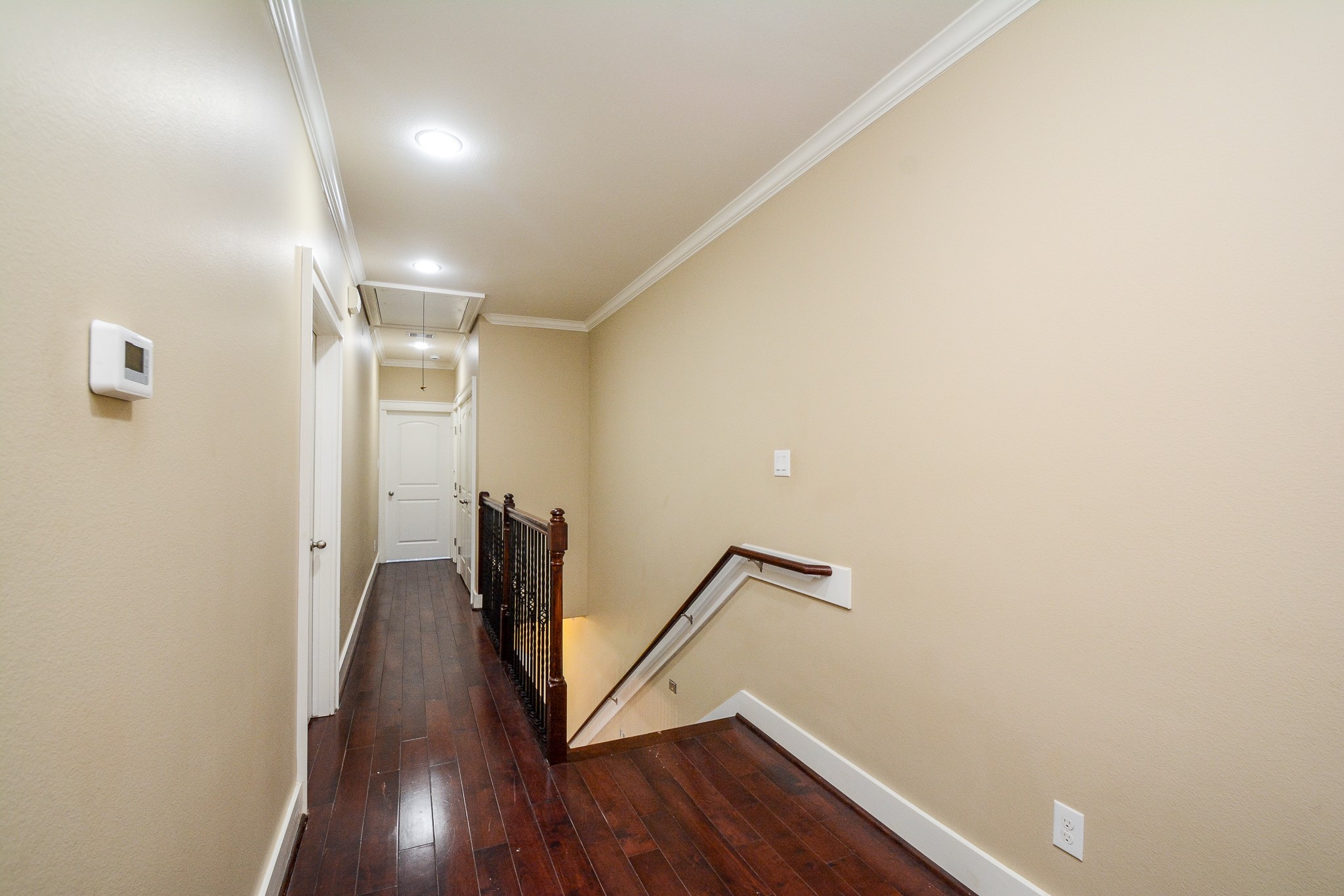 1514 Prince Street Houston, TX 77008 - Photo 3 of 20 a view of hallway with wooden floor
