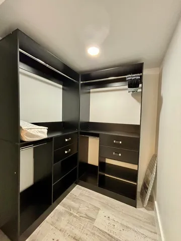 a room with storage and utility