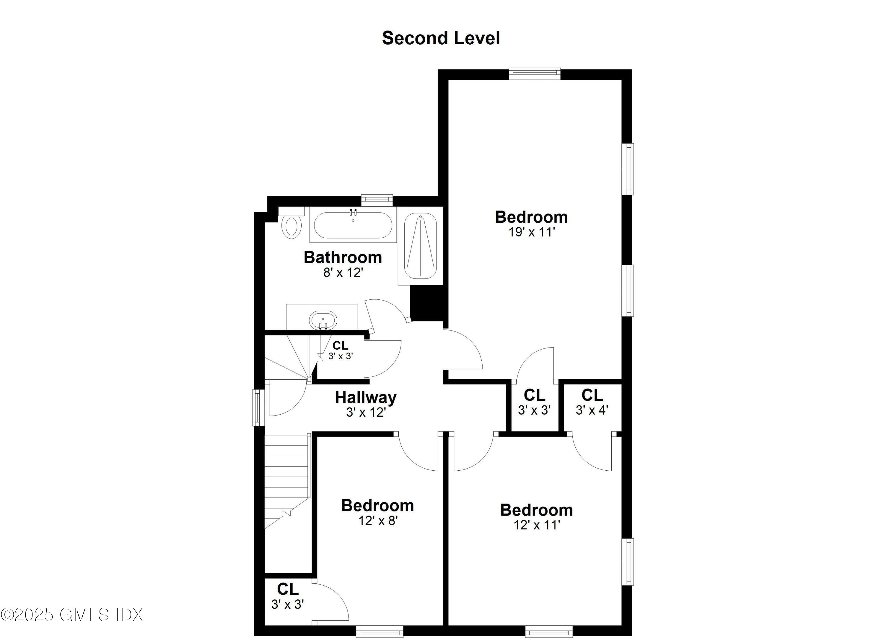 41 Chapel Street Greenwich, CT 06831 - Photo 20 of 22 2nd Floor Layout