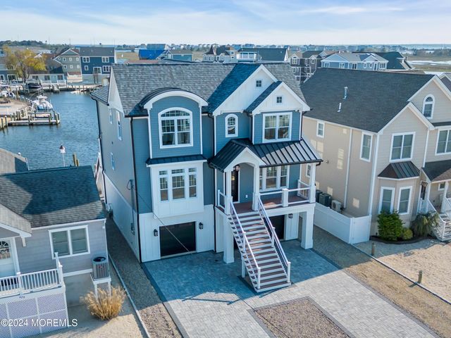 an aerial view of a house with a balcony
