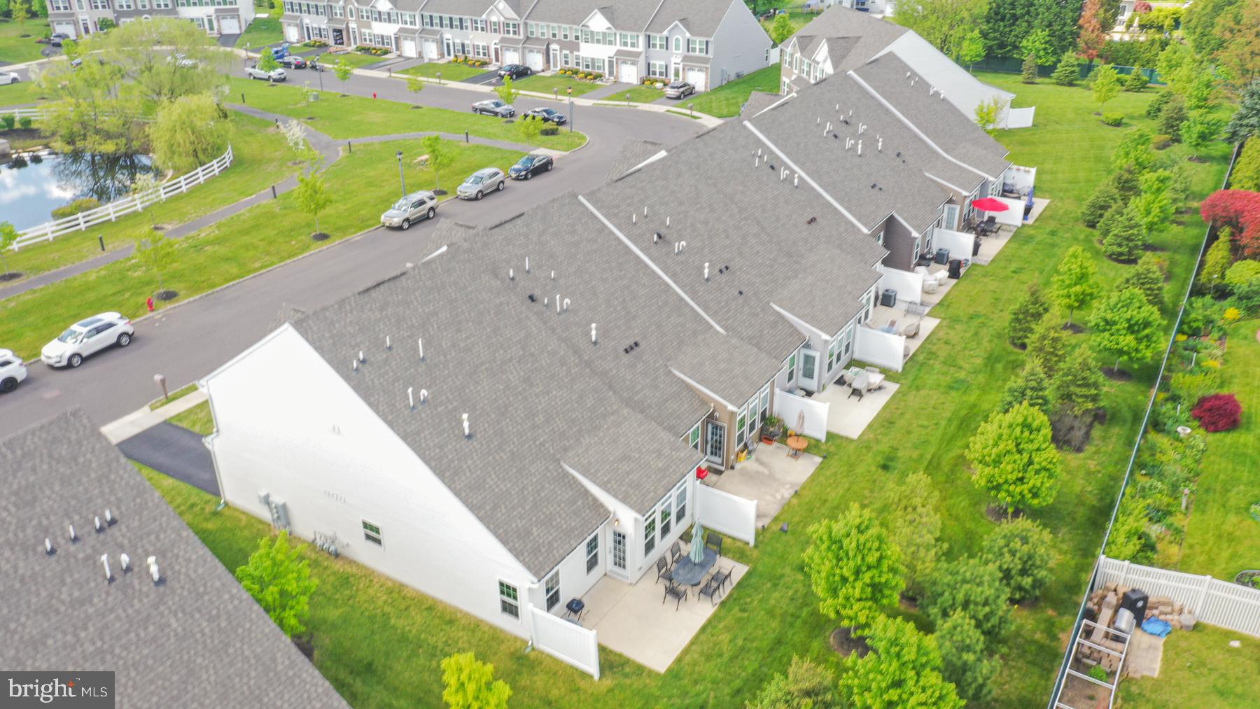 48 Heals Farm Road Burlington, NJ 08016 - Photo 55 of 59 Top view of the end unit at the back patio