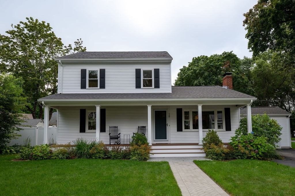 18 Belmore Road Natick, MA 01760 - Photo 2 of 30 a front view of a house with a yard