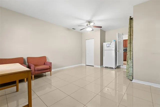 a view of a livingroom with furniture