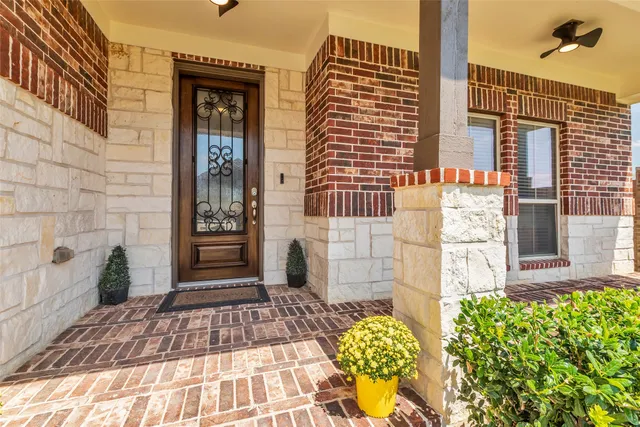 a view of a entryway door front of house