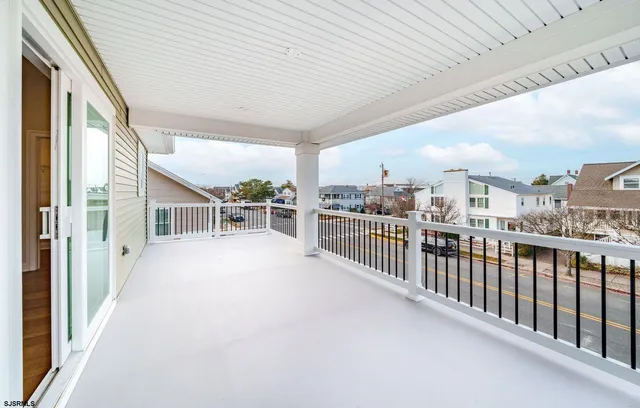 a view of city from balcony