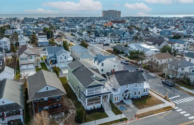 an aerial view of a city
