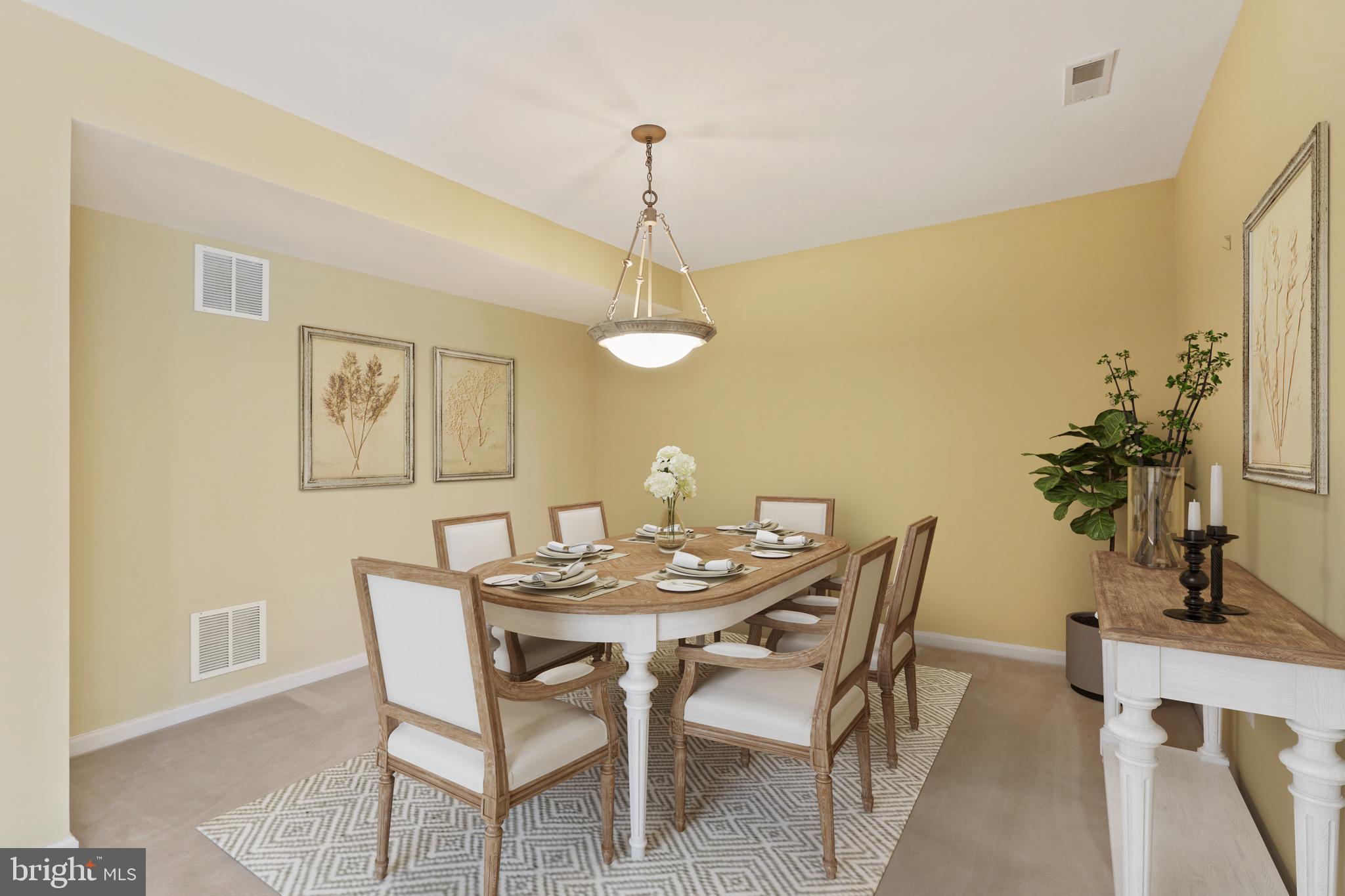 12300 Rosslare Ridge Road, Unit 304 Lutherville-Timonium, MD 21093 - Photo 6 of 18 Virtual staged dining room