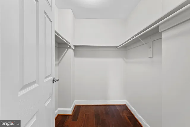 a view of room with walk in closet