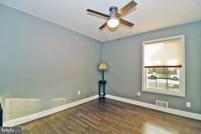 wooden floor in an empty room