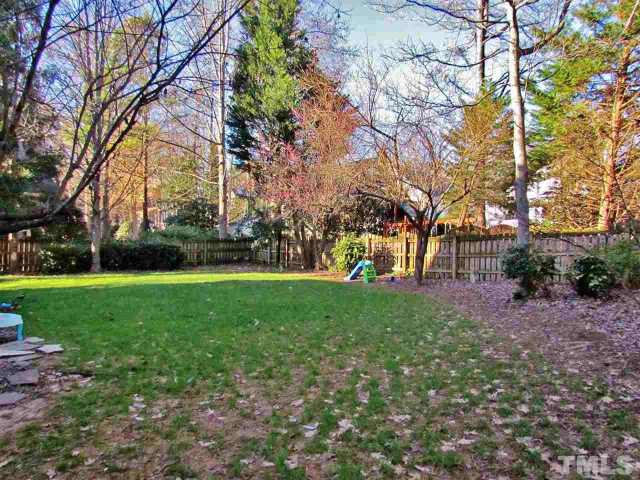 513 Tufts Court Raleigh, NC 27609 - Photo 23 of 25 a view of backyard with green space