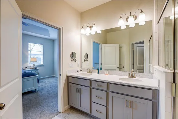 a workspace with furniture and a window