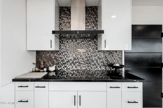 a view of city from a balcony