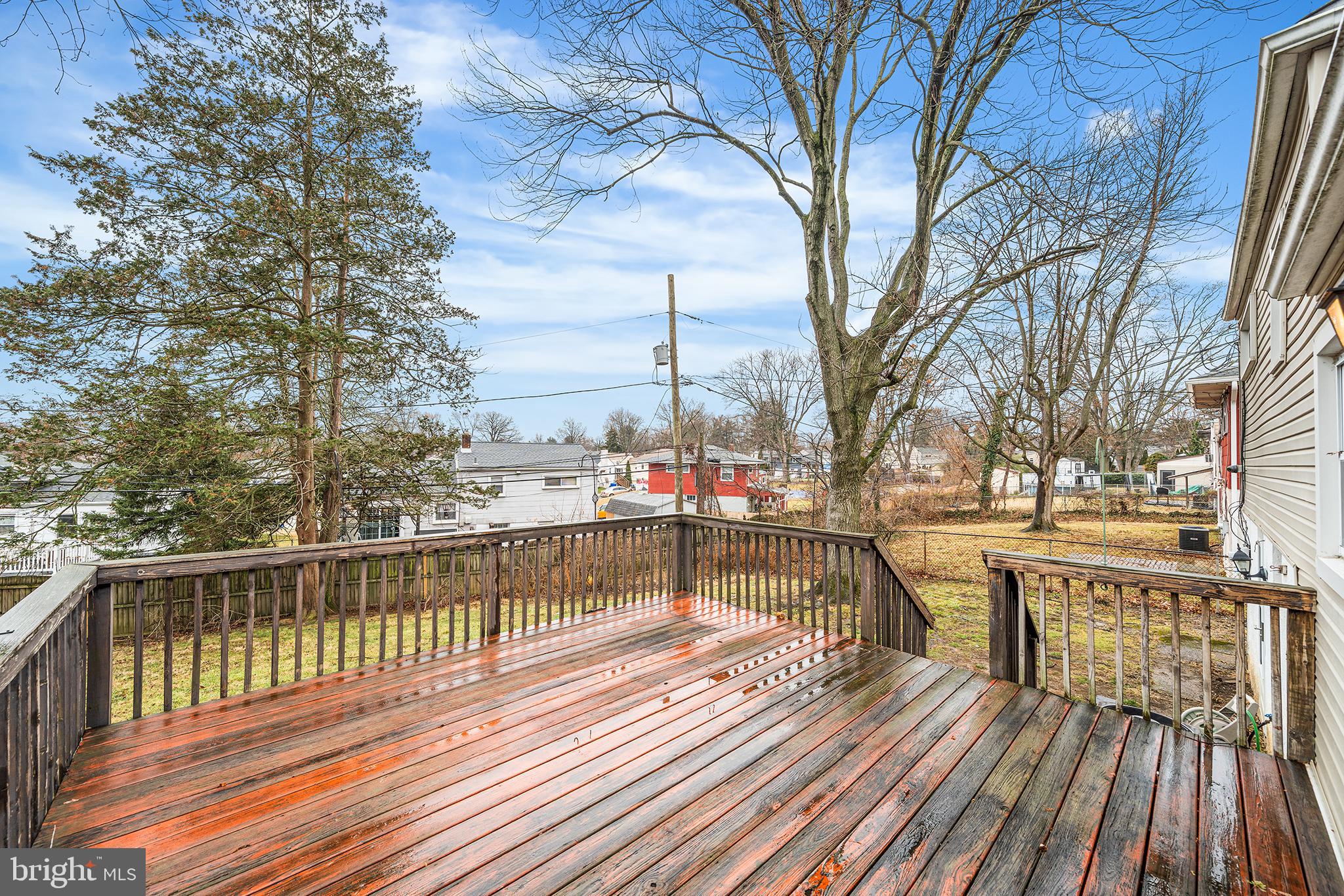 1108 Providence Road Secane, PA 19018 - Photo 25 of 33 a view of balcony with wooden floor and fence