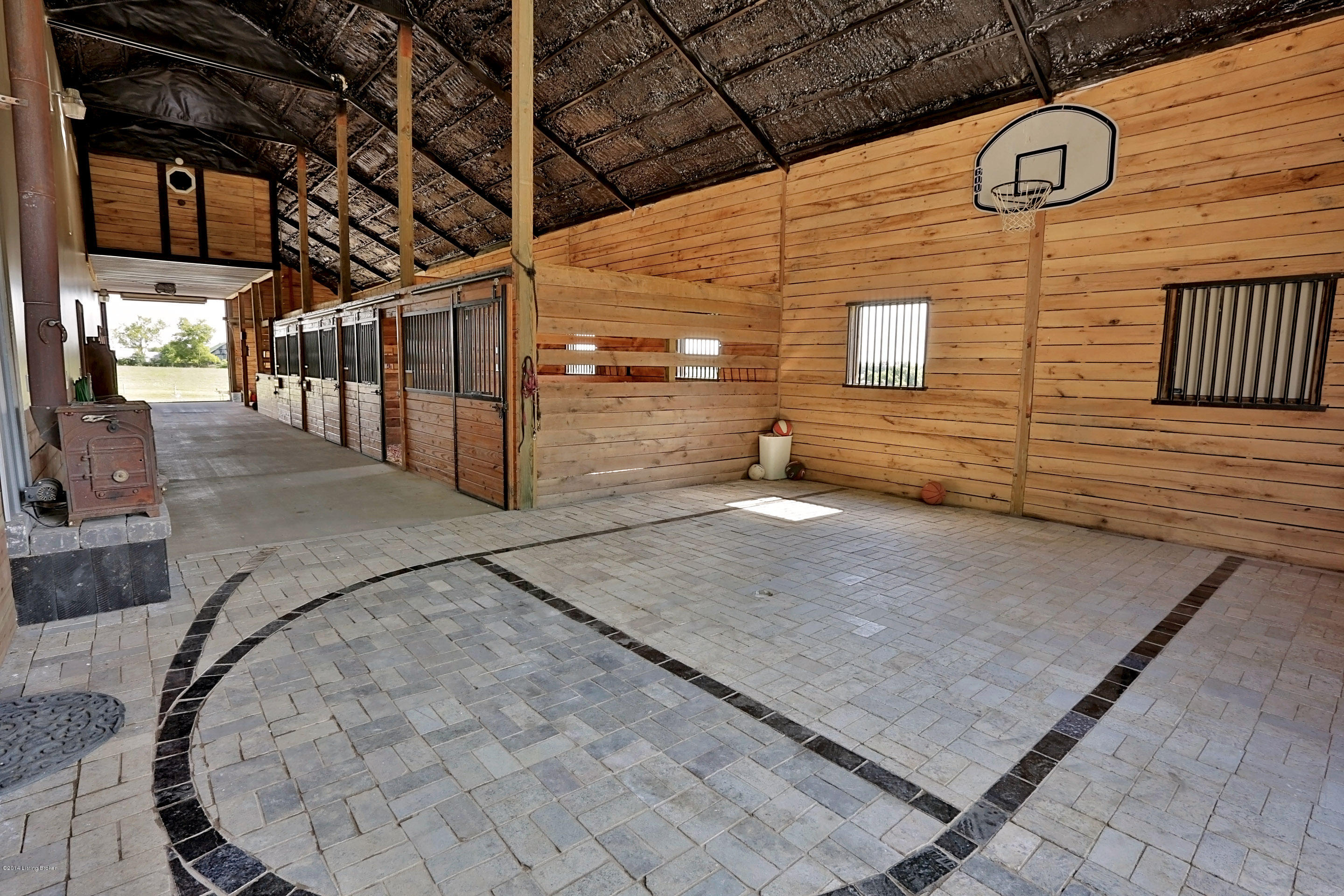 1936 Ellis Road Eminence, KY 40019 - Photo 19 of 42 Basketball court and horse stalls
