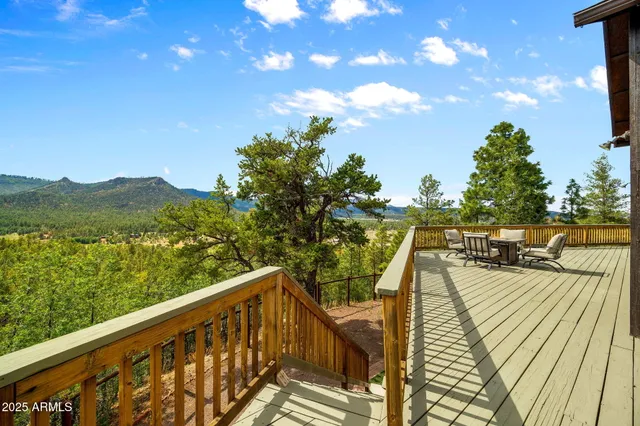 a view of mountain view with mountains in the background