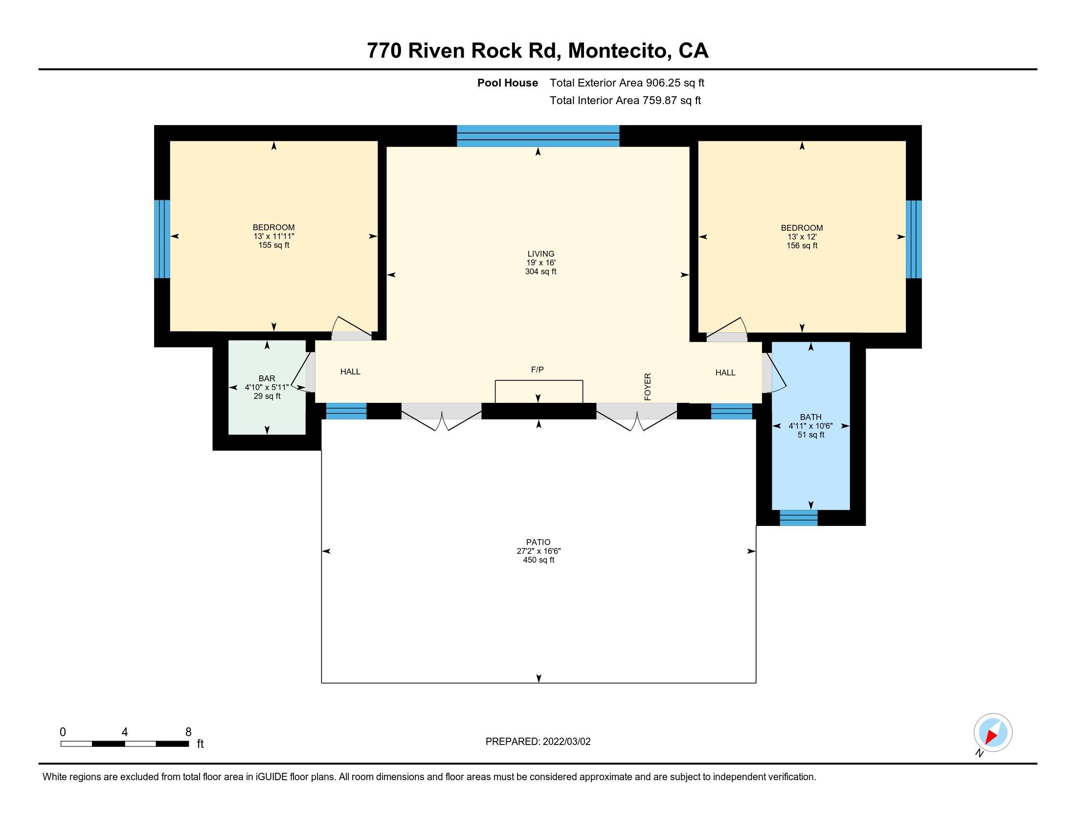 770 Riven Rock Road Santa Barbara, CA 93108 - Photo 61 of 62 1-Floor Plan 2 - 770 Riven Rock Rd