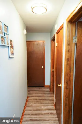 a view of a bedroom from hallway