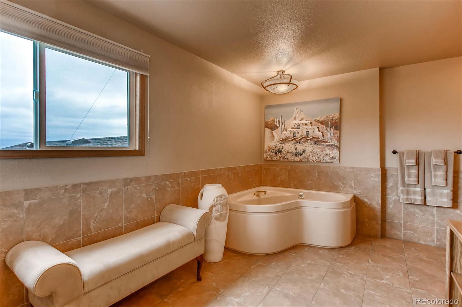 881 Valley Road Littleton, CO 80124 - Photo 17 of 27 a living room with furniture and a bathtub