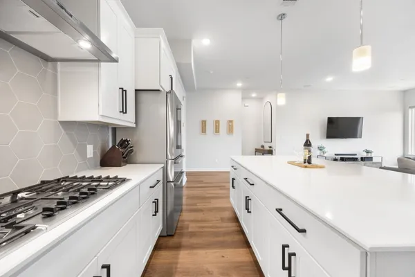 an aerial view of a city