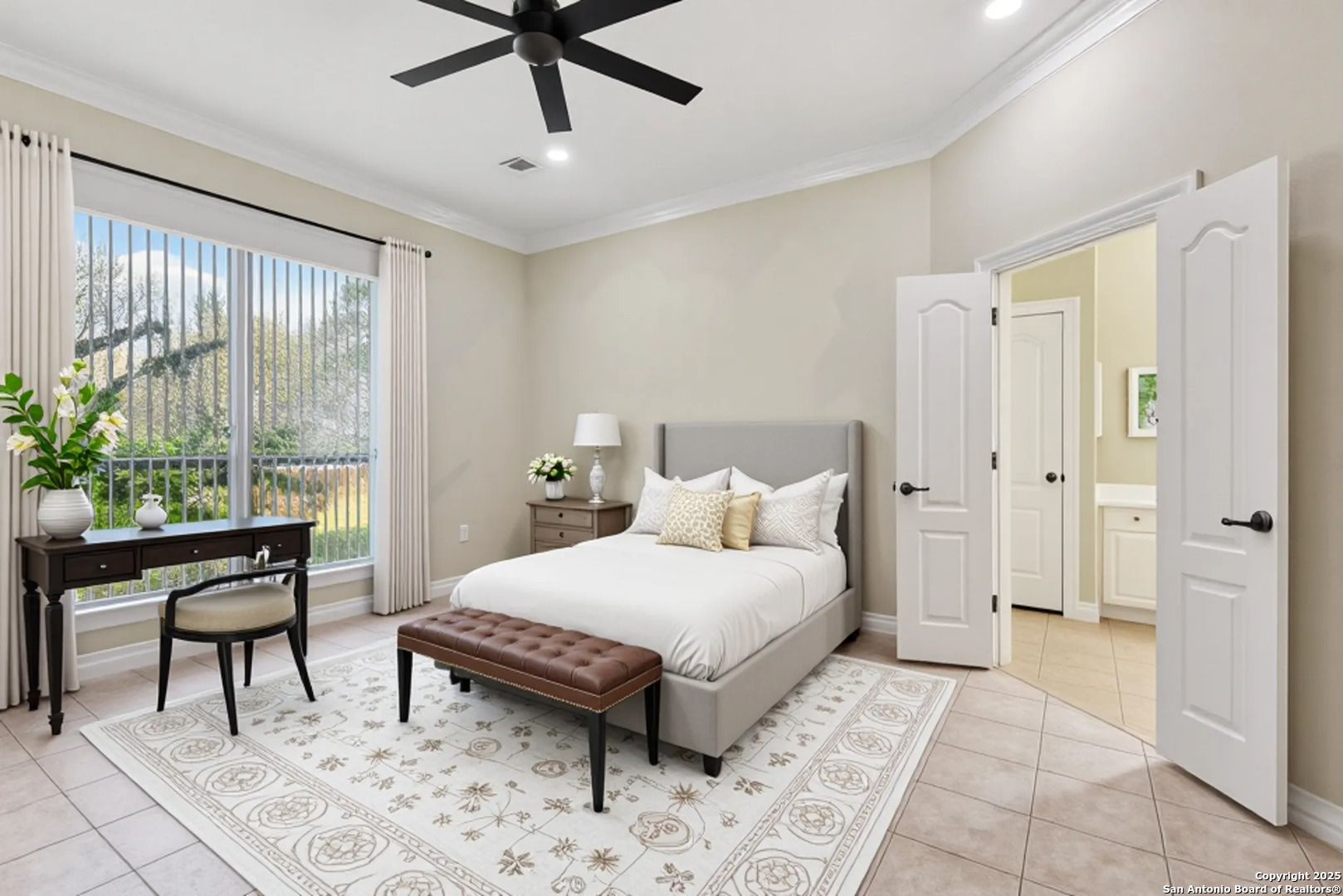 522 Heather Ridge San Antonio, TX 78260 - Photo 20 of 41 a bedroom with a bed and a window