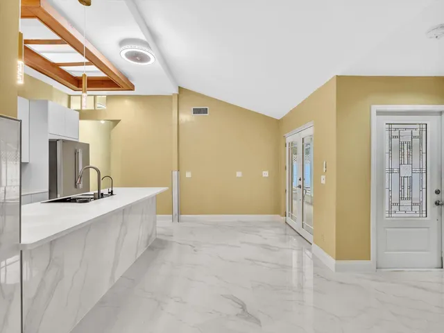 a view of an empty room