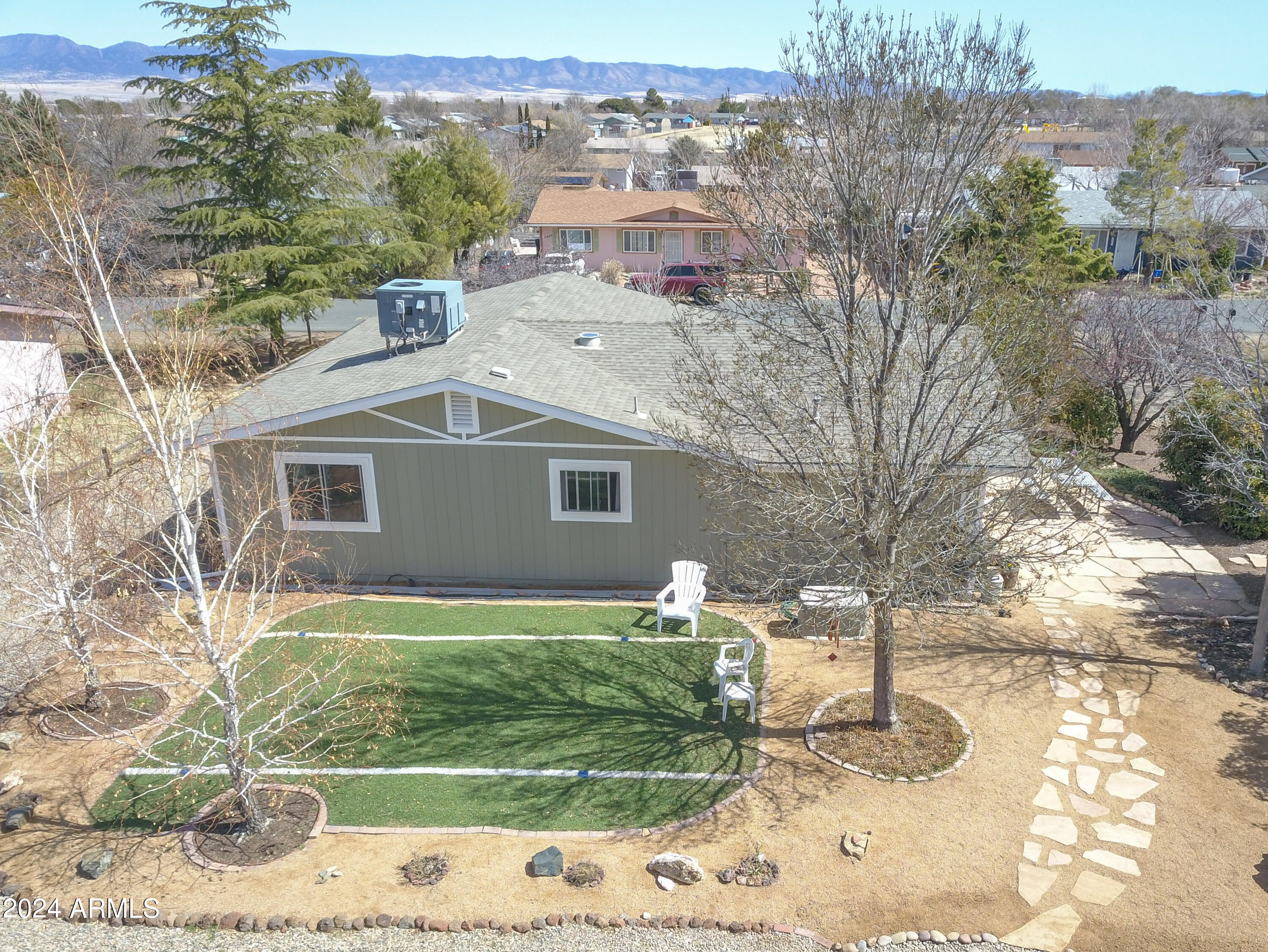 3442 North Tower Road Prescott Valley, AZ 86314 - Photo 63 of 64 Ariel of the backyard