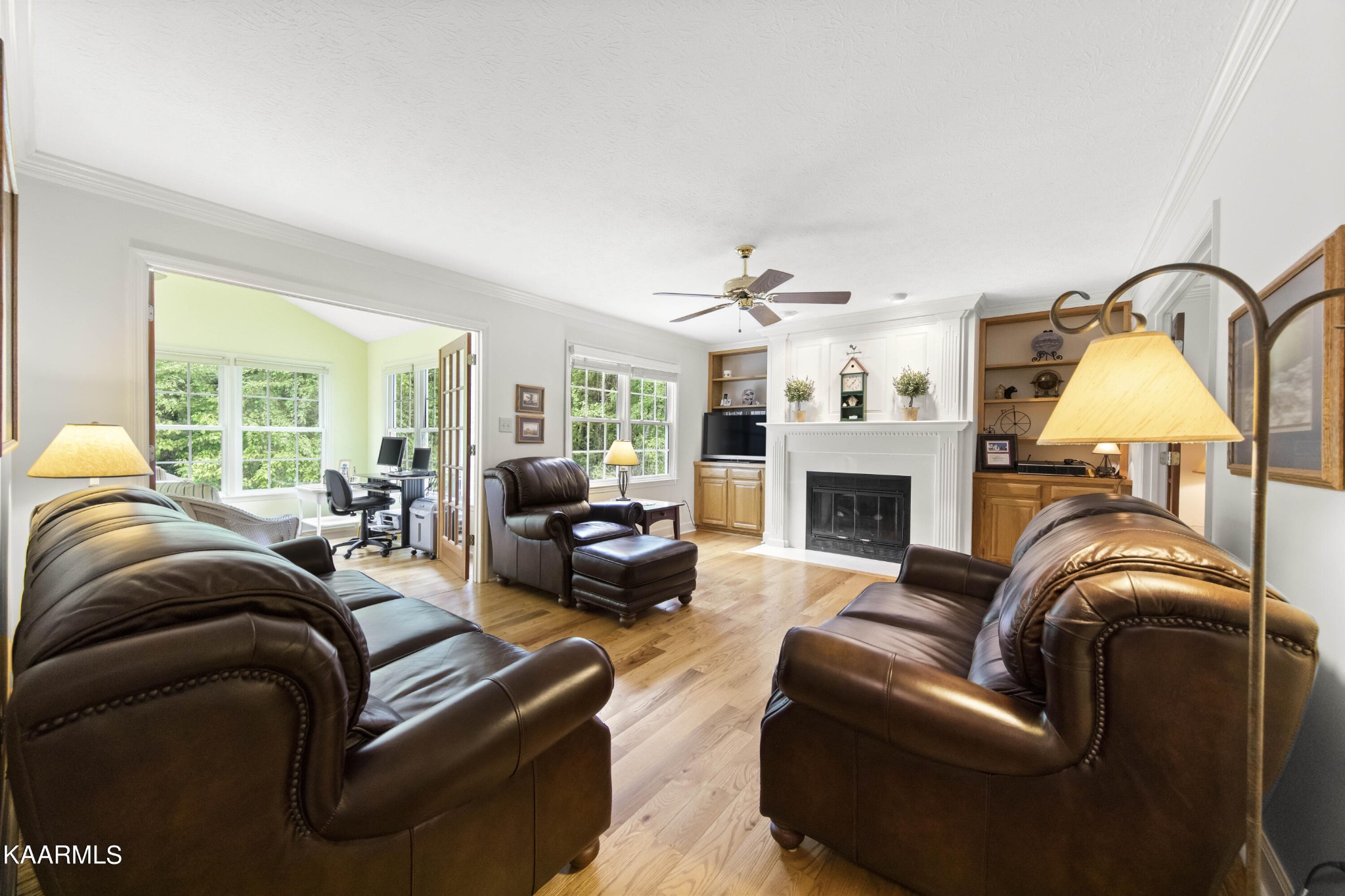 291 Lone Ridge Lane Clinton, TN 37716 - Photo 6 of 30 a living room with furniture or couch and a fireplace