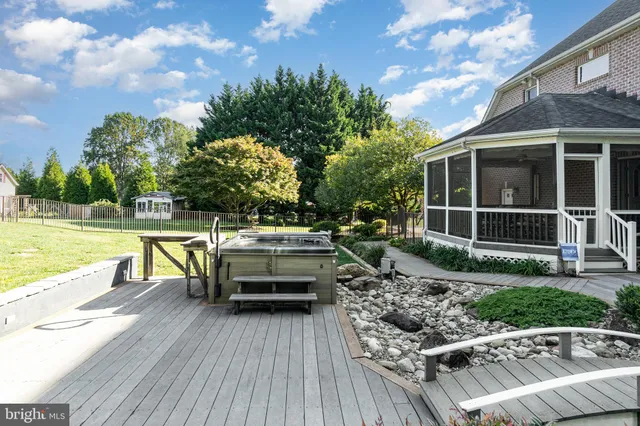 a view of a park with a slide