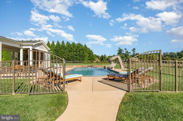a view of a lake with a house