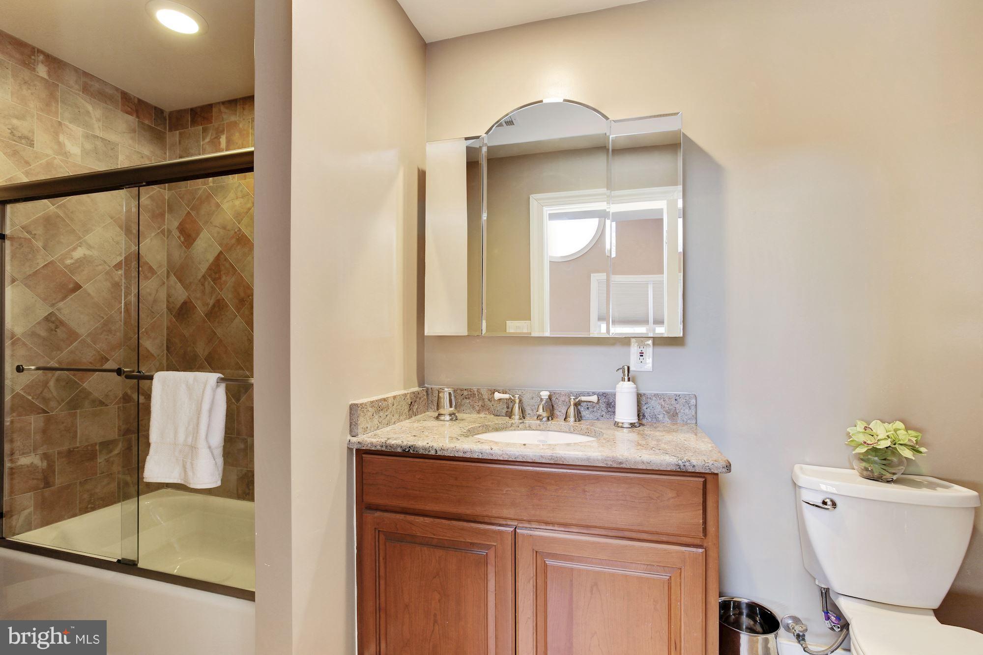 3406 Glorus Place Silver Spring, MD 20902 - Photo 41 of 53 a bathroom with a toilet sink and mirror