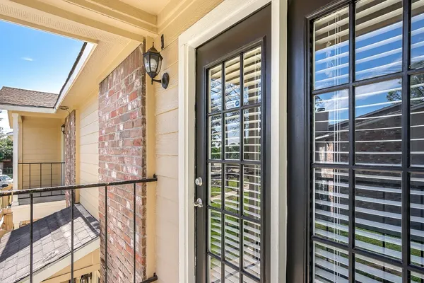 a view of front door