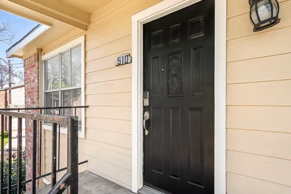 a view of front door