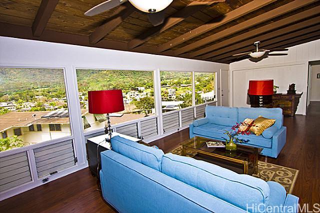 359 Puiwa Road Honolulu, HI 96817 - Photo 1 of 1 a outdoor living space with furniture and a garden