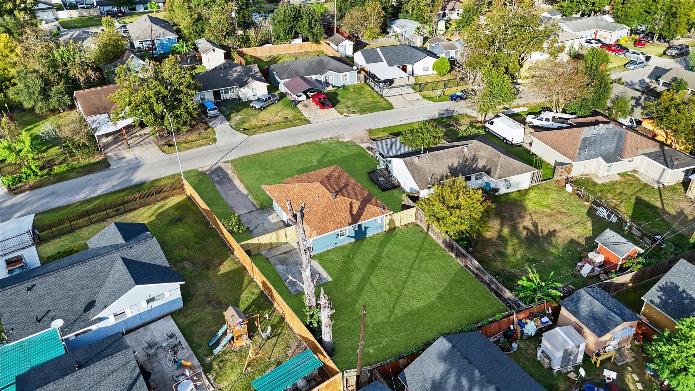 5406 Firefly Street Houston, TX 77017 - Photo 27 of 29 an aerial view of a houses with outdoor space