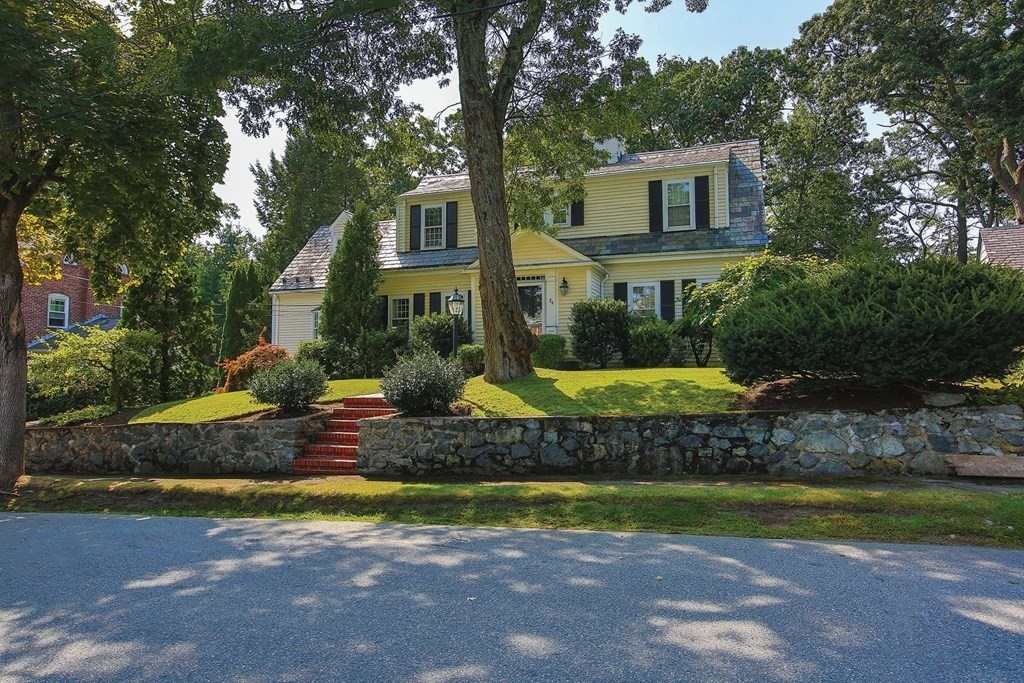 24 Arlington Road Brookline, MA 02467 - Photo 1 of 25 a view of a house with a swimming pool