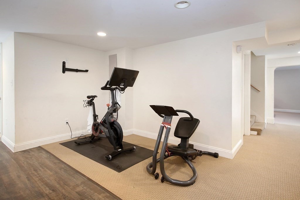 24 Arlington Road Brookline, MA 02467 - Photo 21 of 25 a view of workspace with gym equipment