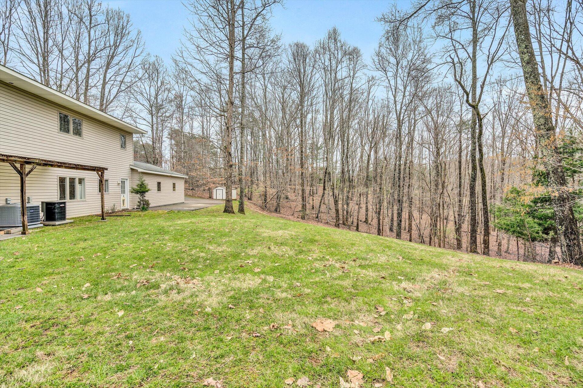 95 Echowood Lane Hardy, VA 24101 - Photo 40 of 46 a view of a yard with a house and a large tree