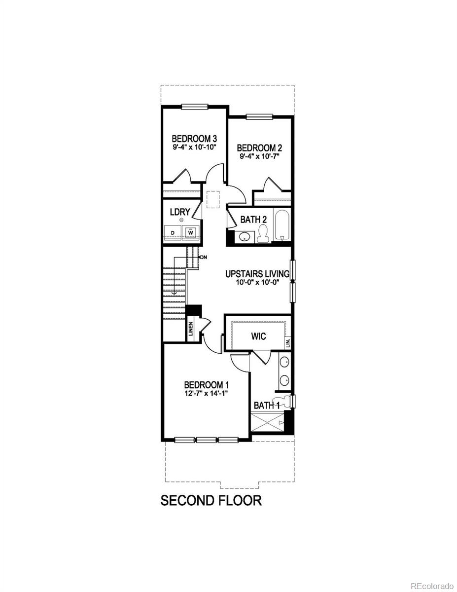 922 Logan Peak Way Berthoud, CO 80513 - Photo 9 of 9 a picture of a bench in front of a door