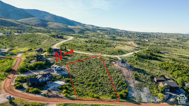 532 Fremont Road Fish Haven, ID 83287 - Photo 2 of 12 View of property location with property parcel outlined and a mountain backdrop