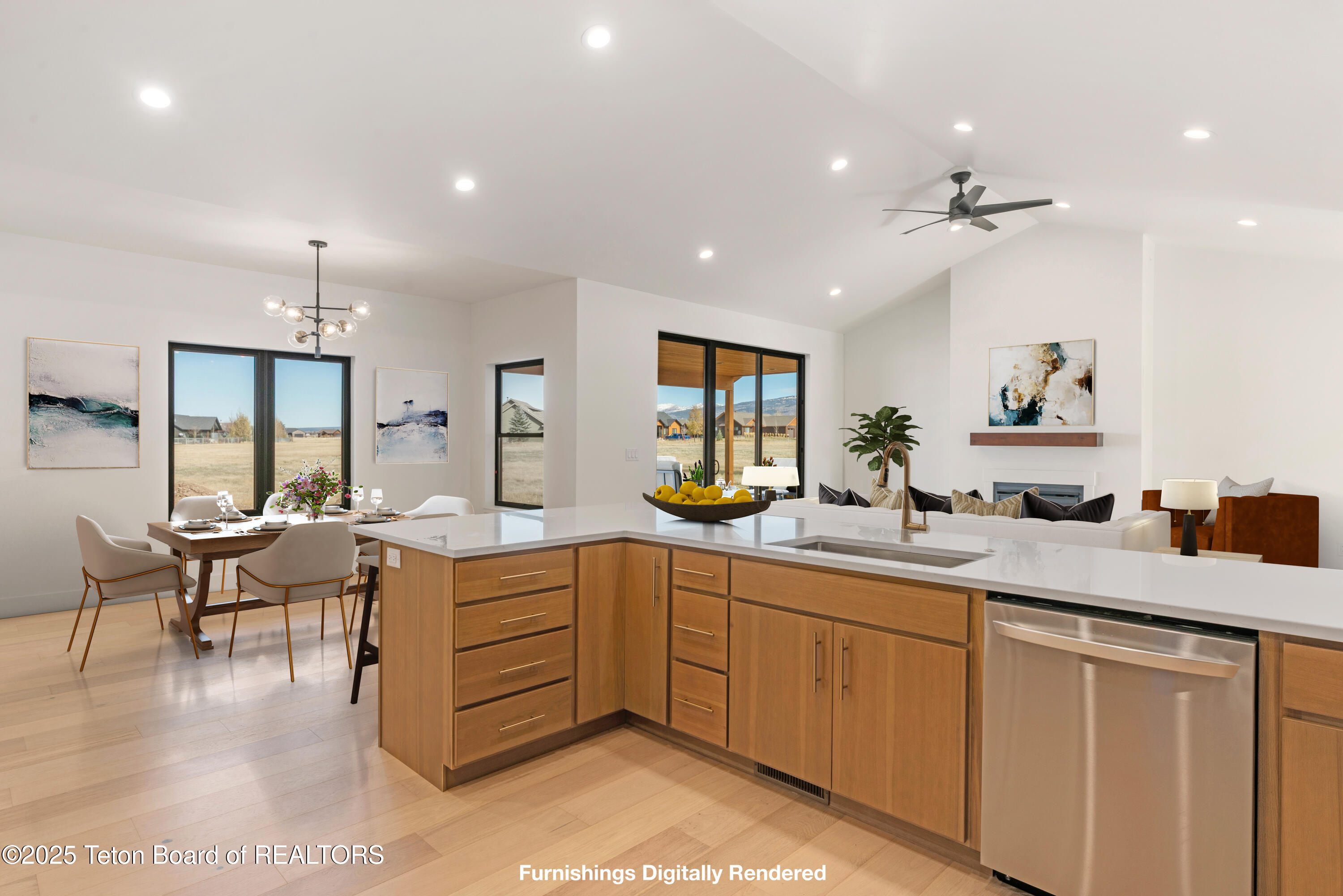 1170 Kayak Loop Victor, ID 83455 - Photo 3 of 41 Open Concept living/dining space