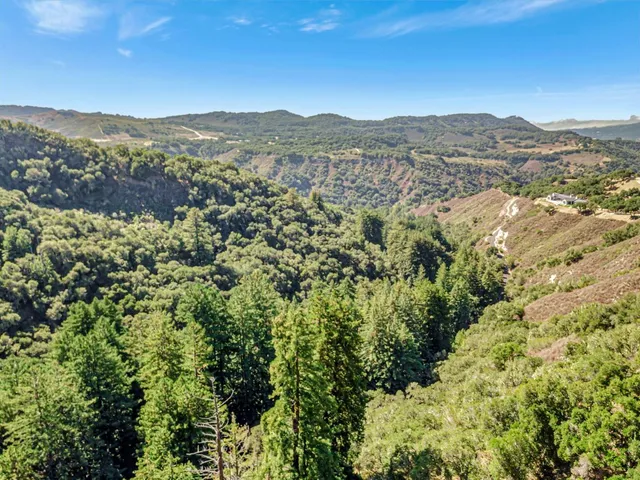 a view of a small house in the backyard
